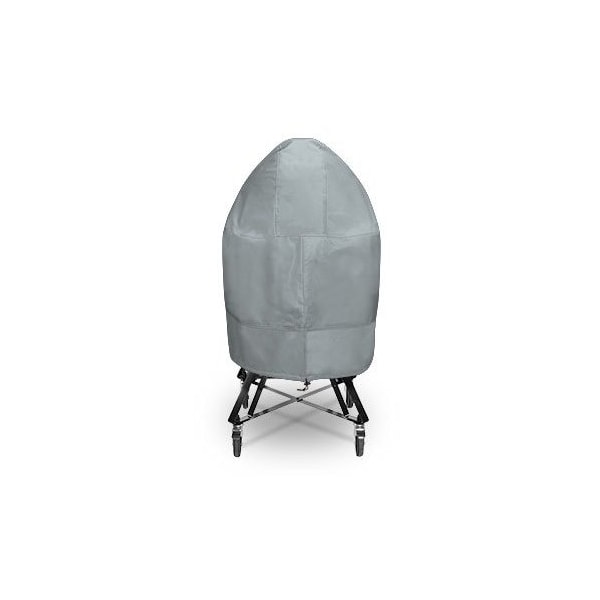 Eevelle Meridian Komado Ceramic Grill Cover, Silver, 22 in L x 22 in W x 40 in H MDBCGL-SLR - main
